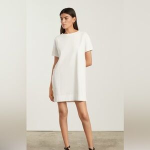 NWOT Everlane Women's The Oversized Mariner Dress White Short Sleeve Size Medium